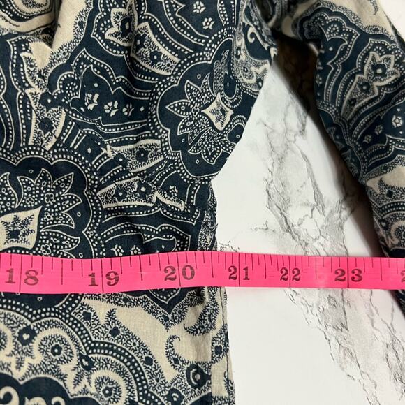 J.Crew Collection Classic Fit Ratti Midnight Paisley Button Down Shirt Size 6 - Picture 6 of 8